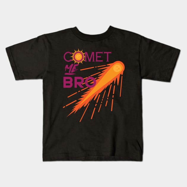 Comet Me Bro Space Kids T-Shirt by GDLife